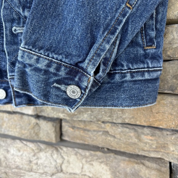 GAP For‎ Good Denim Jean Jacket Blue Girl's Size Medium - Picture 6 of 8